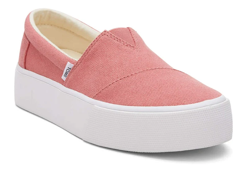 TOMS Damen Alpargata Fenix ​​Plateau-Slip-On-Trainer – Faded Rose