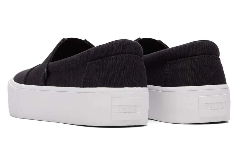 TOMS Damen Alpargata Fenix ​​Plateau-Slip-On-Trainer – Schwarz