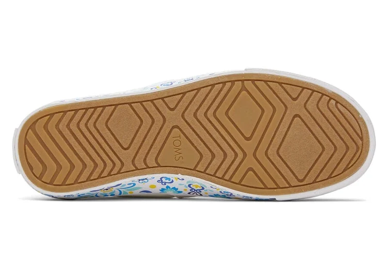 TOMS Alpargata Fenix ​​Slip-On-Sneaker für Damen – weiß gewaschenes Canvas