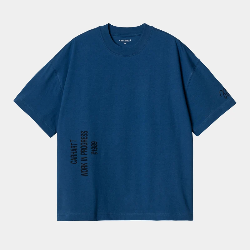 Carhartt WIP Herren Signature Kurzarm-T-Shirt aus Bio-Baumwolle – Liberty