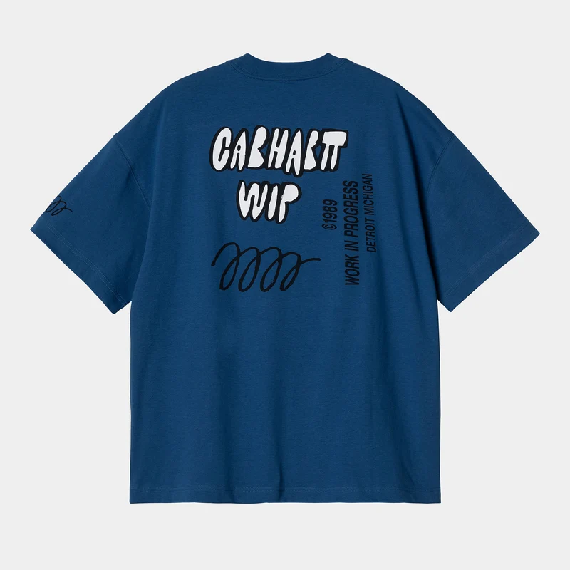 Carhartt WIP Herren Signature Kurzarm-T-Shirt aus Bio-Baumwolle – Liberty