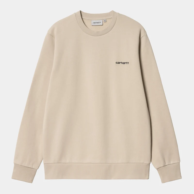 Carhartt WIP Herren-Sweatshirt mit Schriftzug-Stickerei – Wall