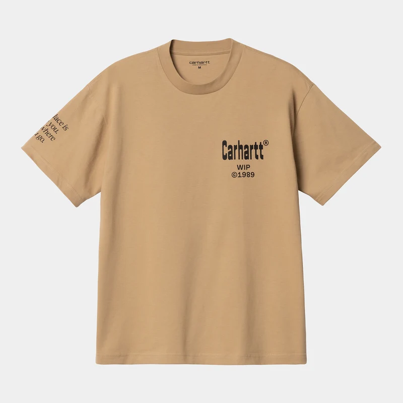 Carhartt WIP Kurzärmliges Bio-T-Shirt für Herren Home – Dusty Hamilton Brown
