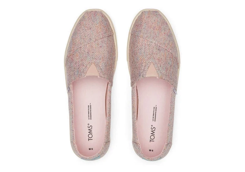 TOMS Alpargata Cupsole Slip-On-Sneaker für Damen – Pink Metallic