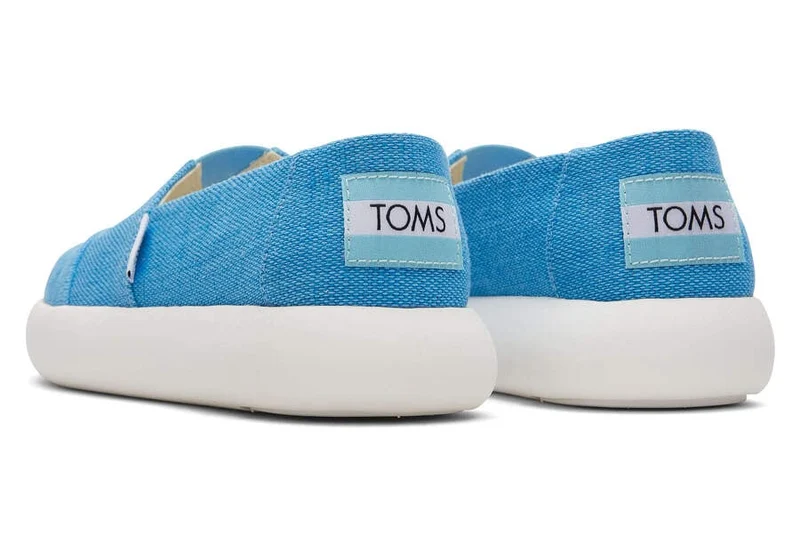 TOMS Alpargata Mallow Eco Heritage Canvas-Trainer für Damen – Inselblau