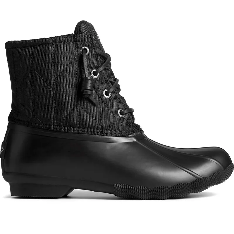 Sperry Damen Saltwater SeaCycled Nylonstiefel - Schwarz