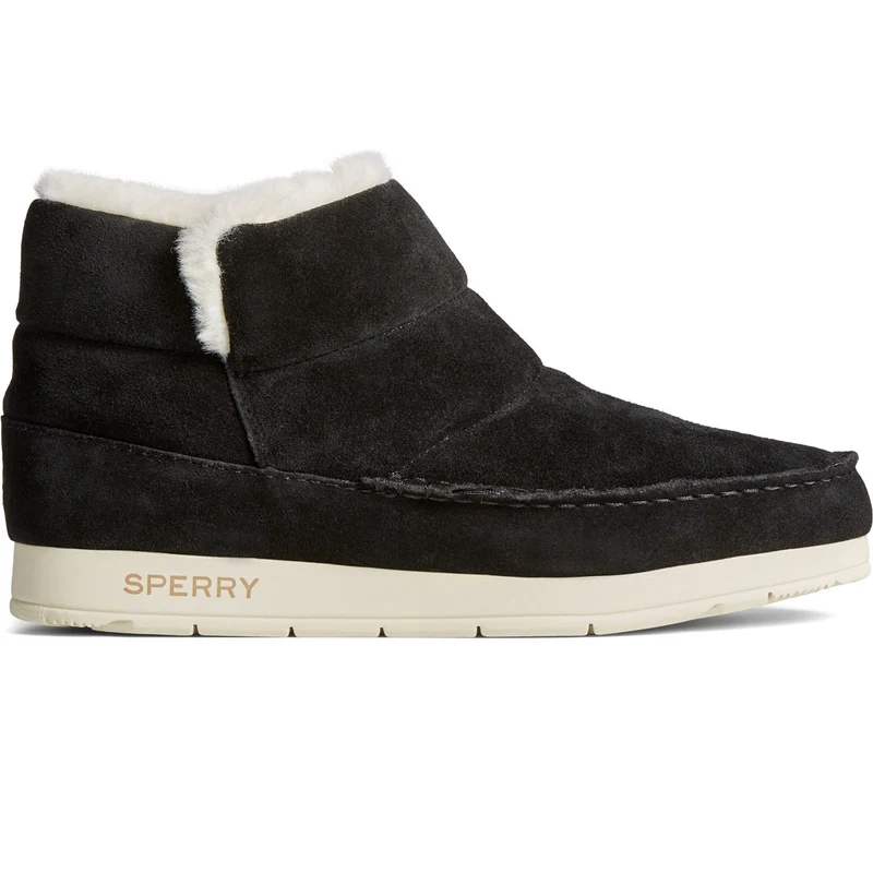 Sperry Damen Moc-Sider Lederstiefelette - Schwarz