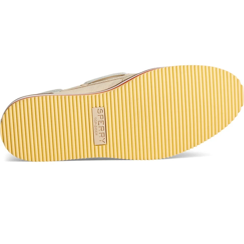Sperry Authentische Original-Stacked-Bootsschuhe für Damen – Elfenbein