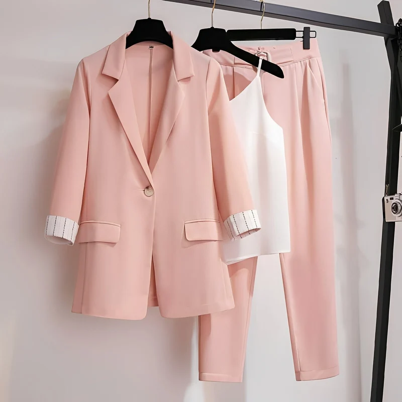 Paula - stilvolles dreiteiliges Blazer-Set für Damen
