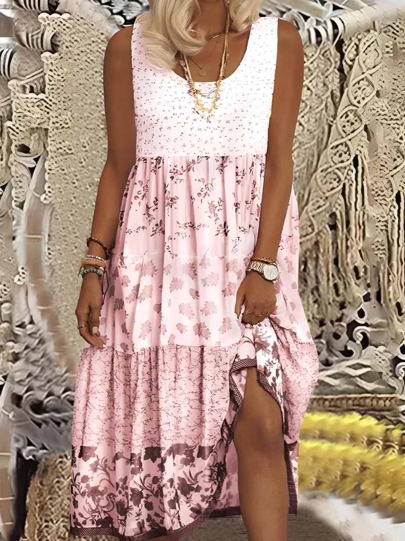 Nancy - Stilvolles Boho-Midikleid