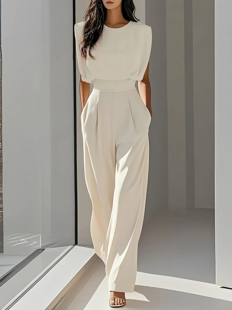 Bernice - Lässiger Ärmelloser Jumpsuit