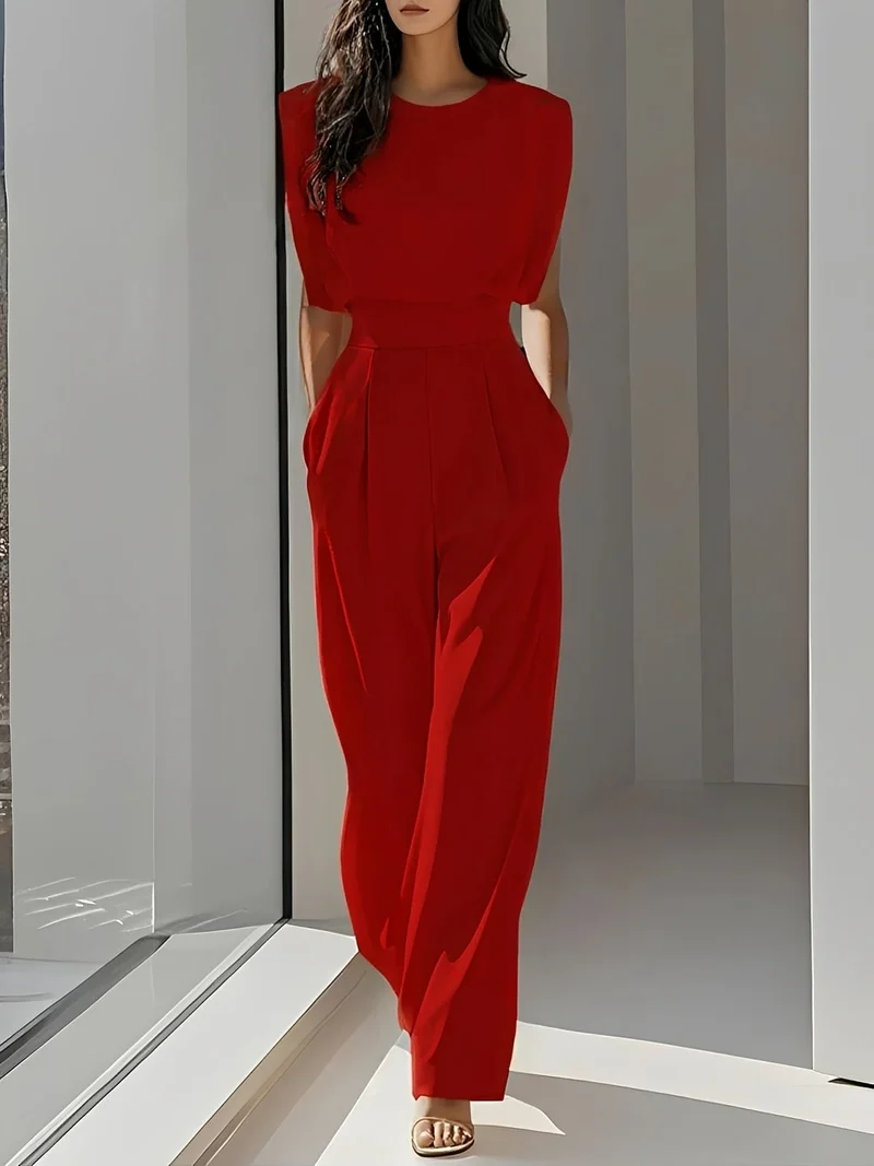 Bernice - Lässiger Ärmelloser Jumpsuit