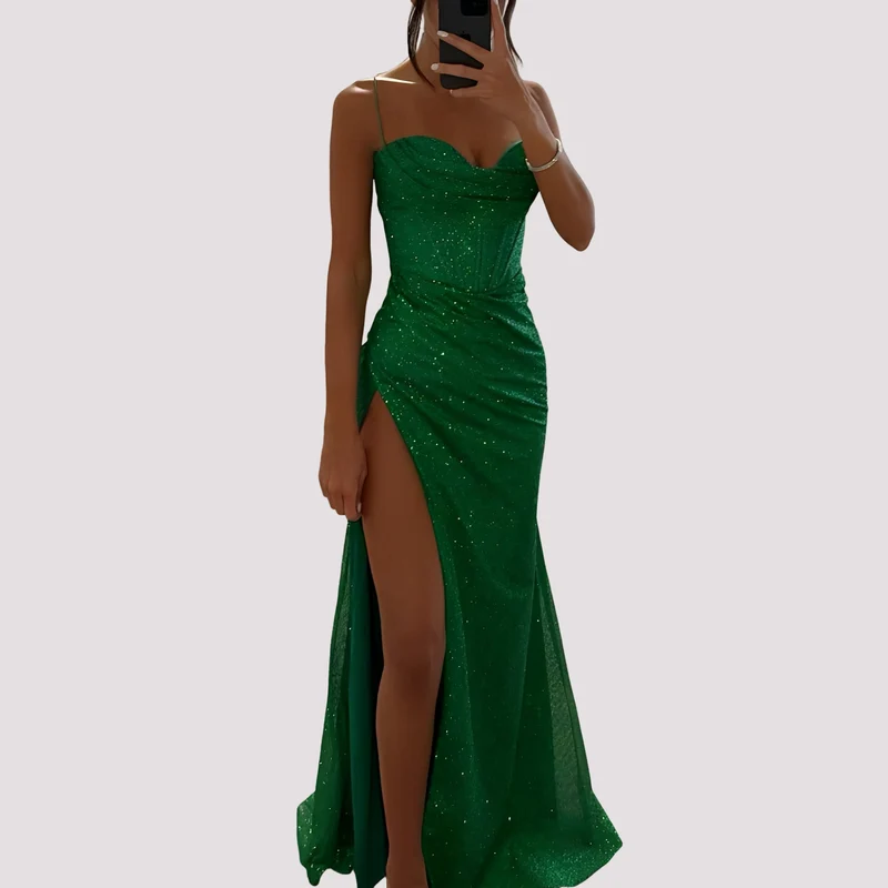 Bonnie - Elegantes Maxikleid mit Schlitz