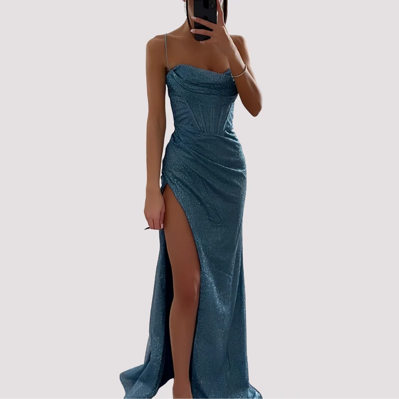 Bonnie - Elegantes Maxikleid mit Schlitz
