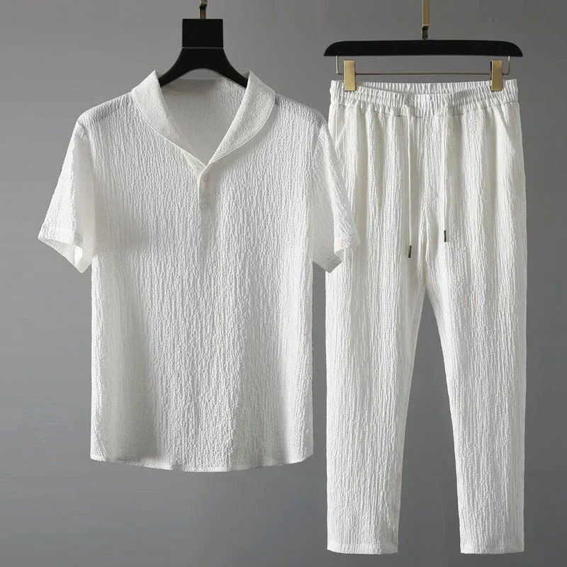 Luca - Shirt mit kurzen Ärmeln und Hose mit flexiblem Bund