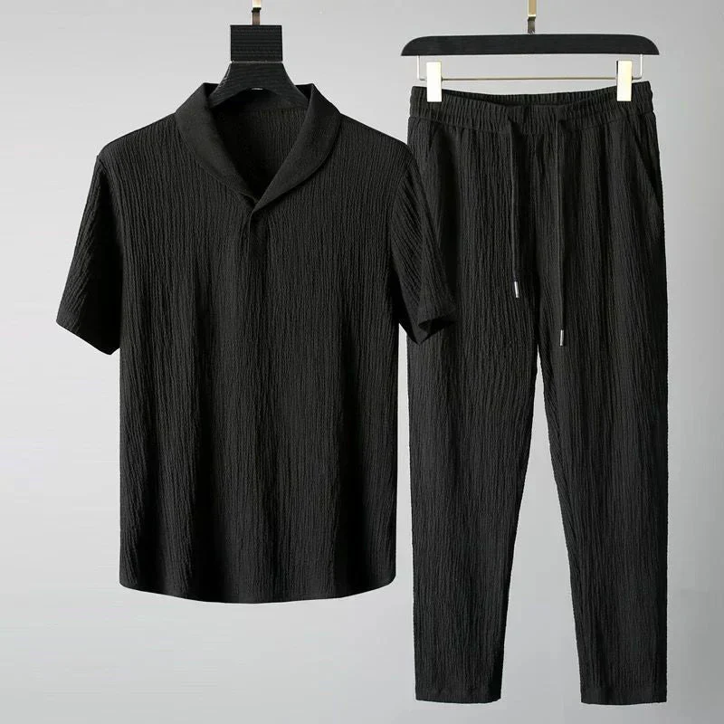 Luca - Shirt mit kurzen Ärmeln und Hose mit flexiblem Bund