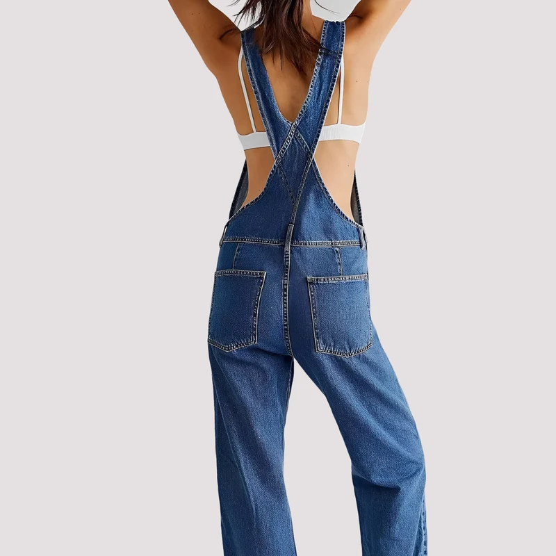 Sophie - Lässiger, locker sitzender Jeans-Jumpsuit für Damen