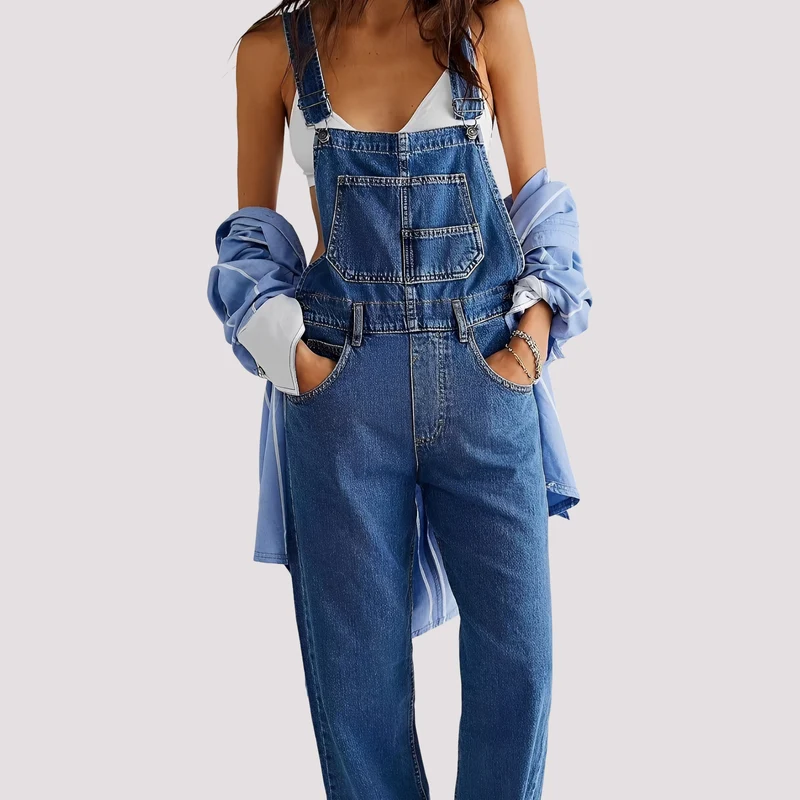 Sophie - Lässiger, locker sitzender Jeans-Jumpsuit für Damen