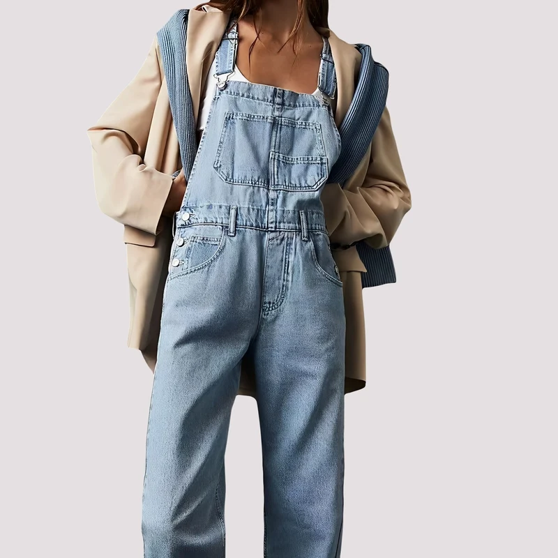 Sophie - Lässiger, locker sitzender Jeans-Jumpsuit für Damen