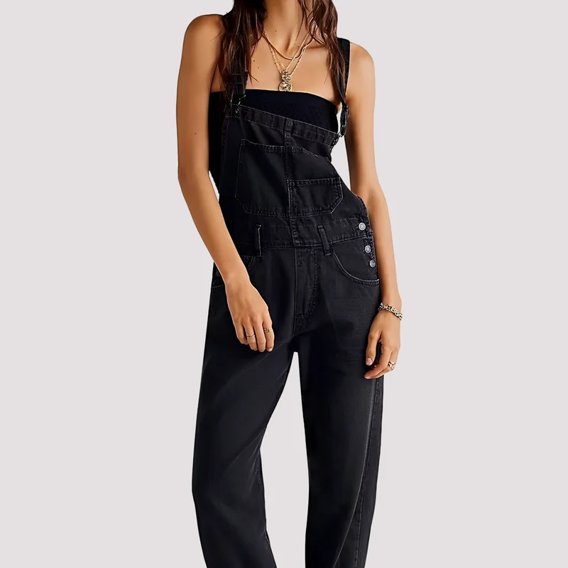 Sophie - Lässiger, locker sitzender Jeans-Jumpsuit für Damen