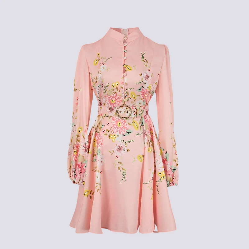 Saskia - Stilvolles Minikleid mit Knopfleiste für Damen