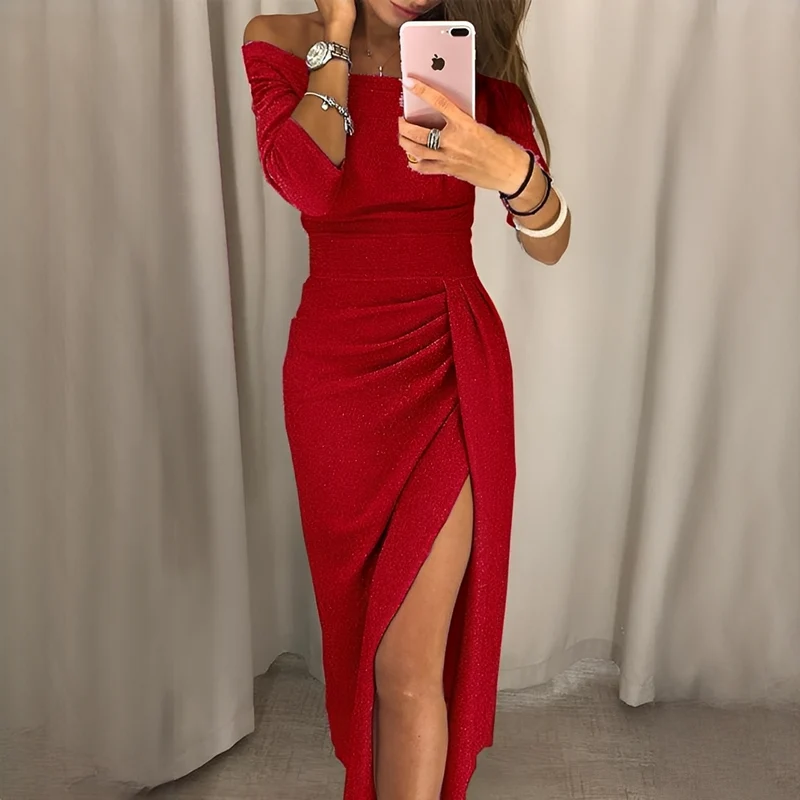 Cristy - Schickes schulterfreies Damenkleid