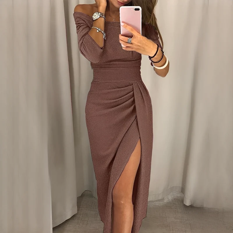 Cristy - Schickes schulterfreies Damenkleid