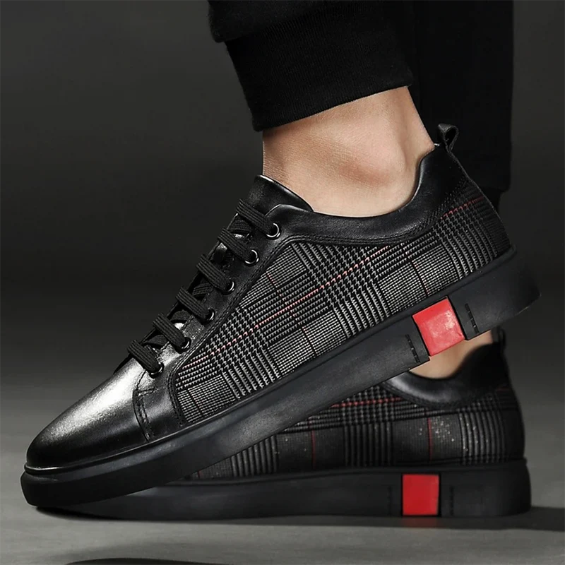 Kai - flache Sneakers mit Schnürsenkeln vorne