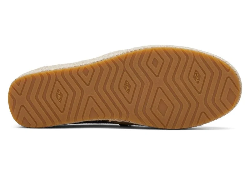 TOMS Damen Valencia Plateau-Espadrille – Schwarz