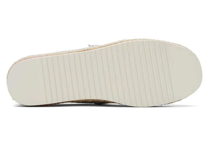 TOMS Alpargata Platform Global Woven Rope Espadrille für Damen – Natur