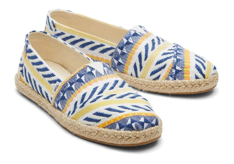 TOMS Damen Alpargata Global Jaquard Rope Espadrille – Natur