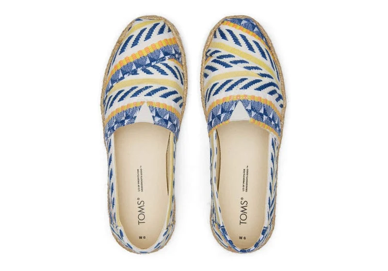 TOMS Damen Alpargata Global Jaquard Rope Espadrille – Natur