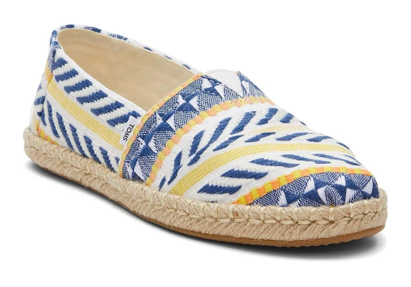 TOMS Damen Alpargata Global Jaquard Rope Espadrille – Natur
