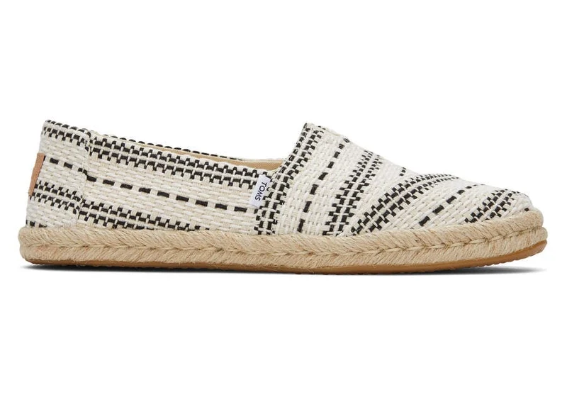 TOMS Damen Alpargata Chunky Global Woven Rope Espadrille – Natur