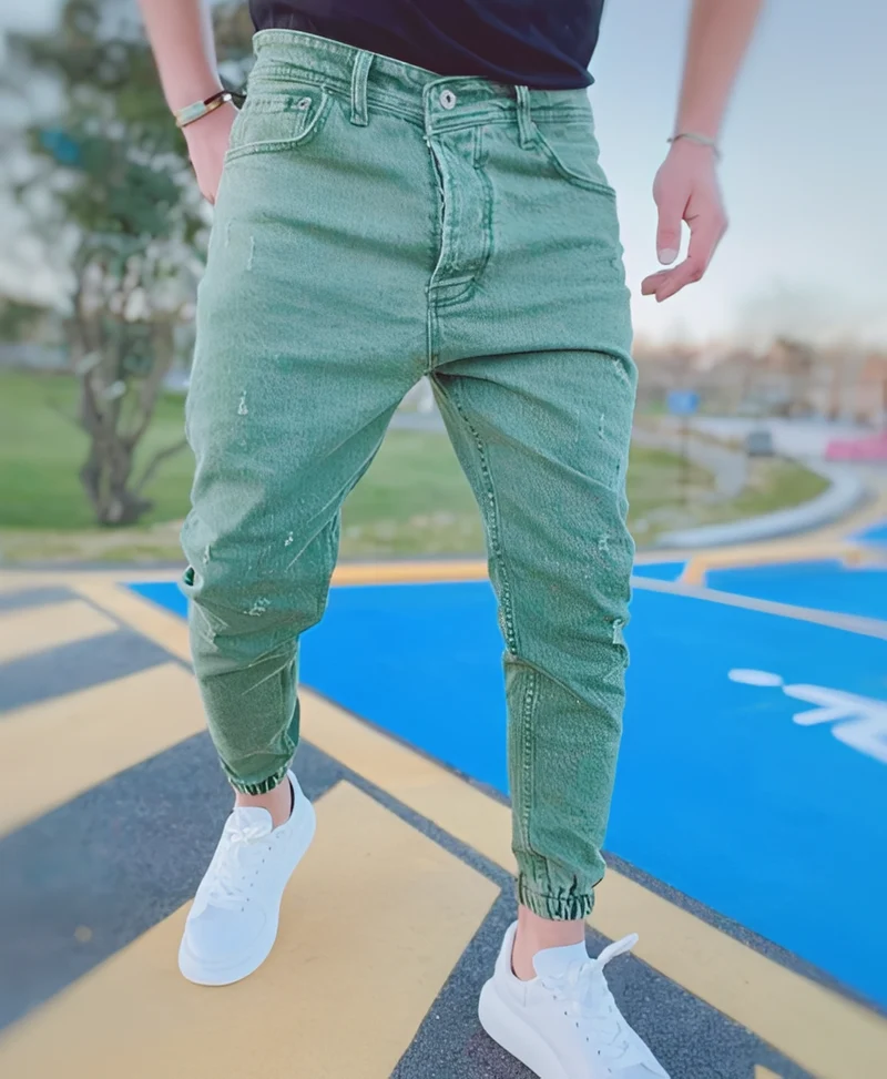 Andre - Stilvolle Slim-Fit-Jeans mit Rissen für Herren