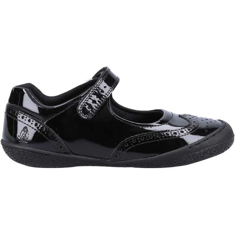 Hush Puppies Mädchen Rina Shoe Lack-Schulschuhe – Schwarz