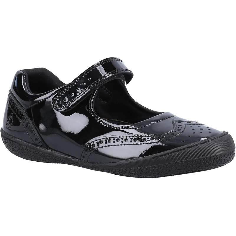 Hush Puppies Mädchen Rina Shoe Lack-Schulschuhe – Schwarz