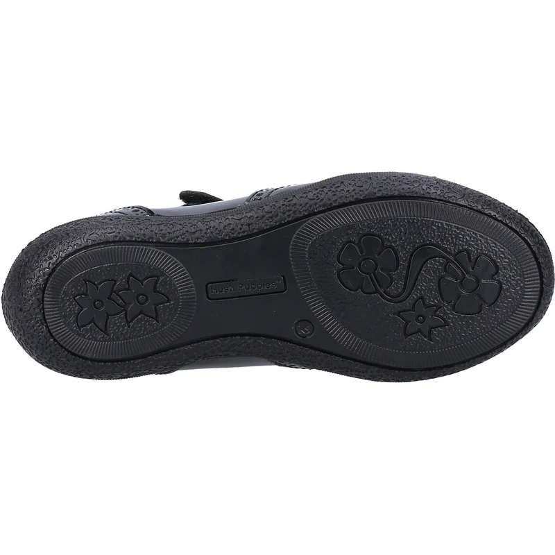 Hush Puppies Mädchen Rina Shoe Lack-Schulschuhe – Schwarz