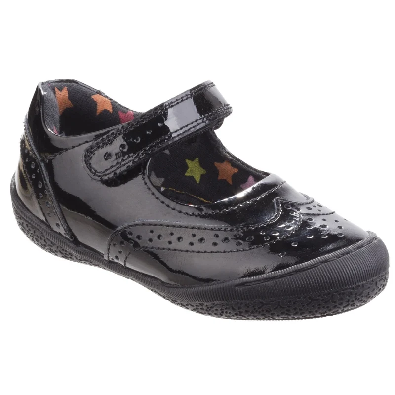 Hush Puppies Rina Schulschuhe aus Lackleder für Mädchen – Schwarz