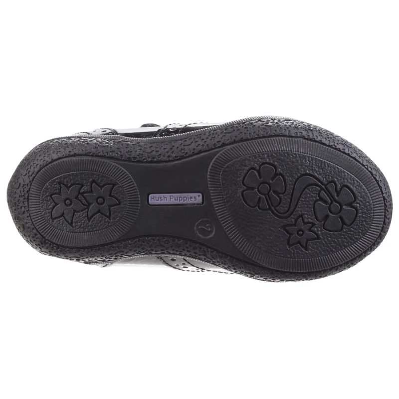 Hush Puppies Rina Schulschuhe aus Lackleder für Mädchen – Schwarz