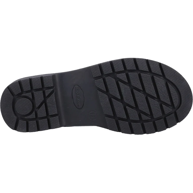 Hush Puppies Polly Leder-Schulschuhe für Mädchen – Schwarz