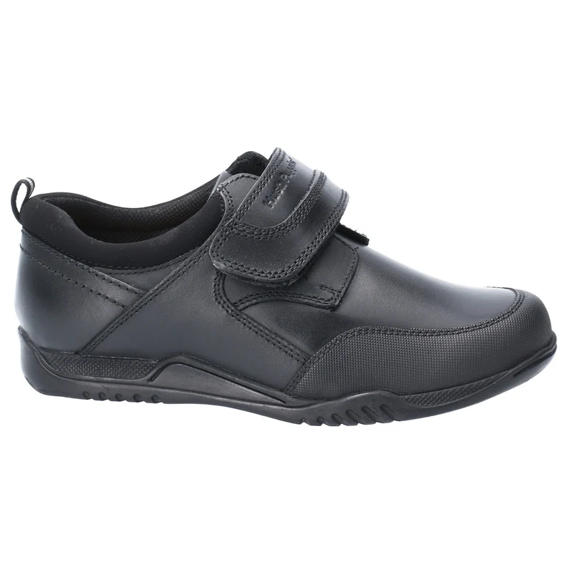 Hush Puppies Noah Leder-Schulschuhe für Jungen – Schwarz