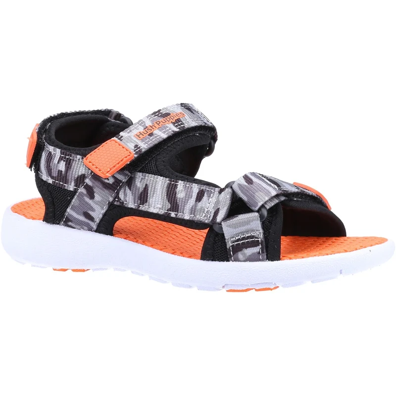 Hush Puppies Miles Quarter Strap Sandale für Jungen – Orange