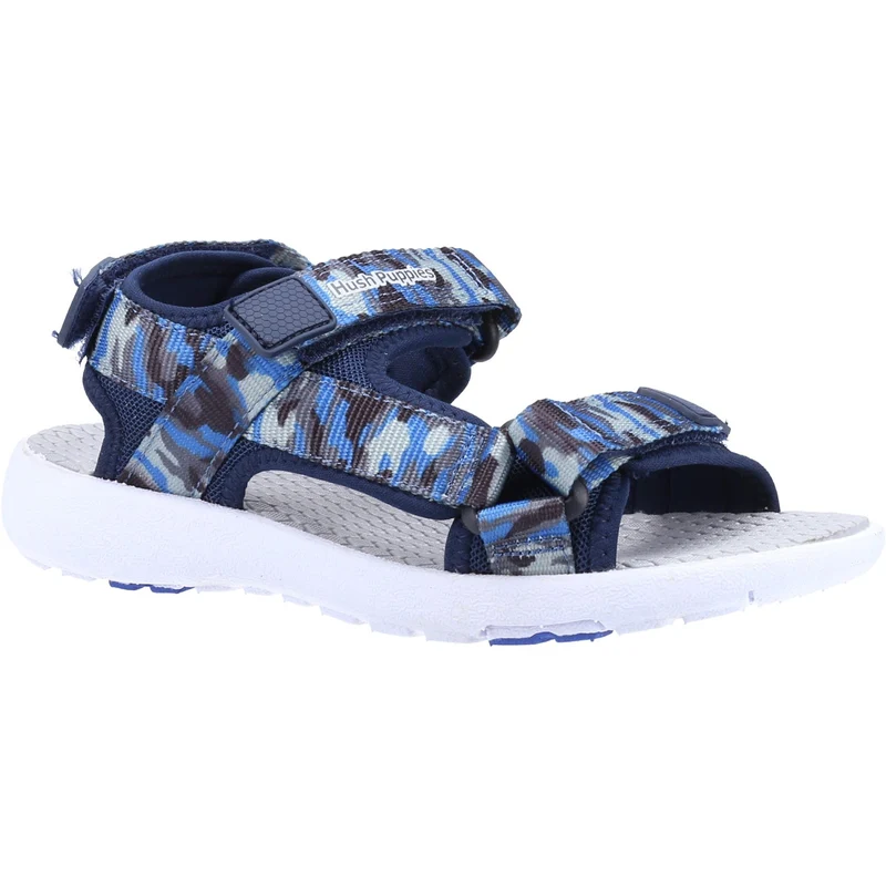 Hush Puppies Miles Sandalen mit Viertelriemen für Jungen – Marineblau