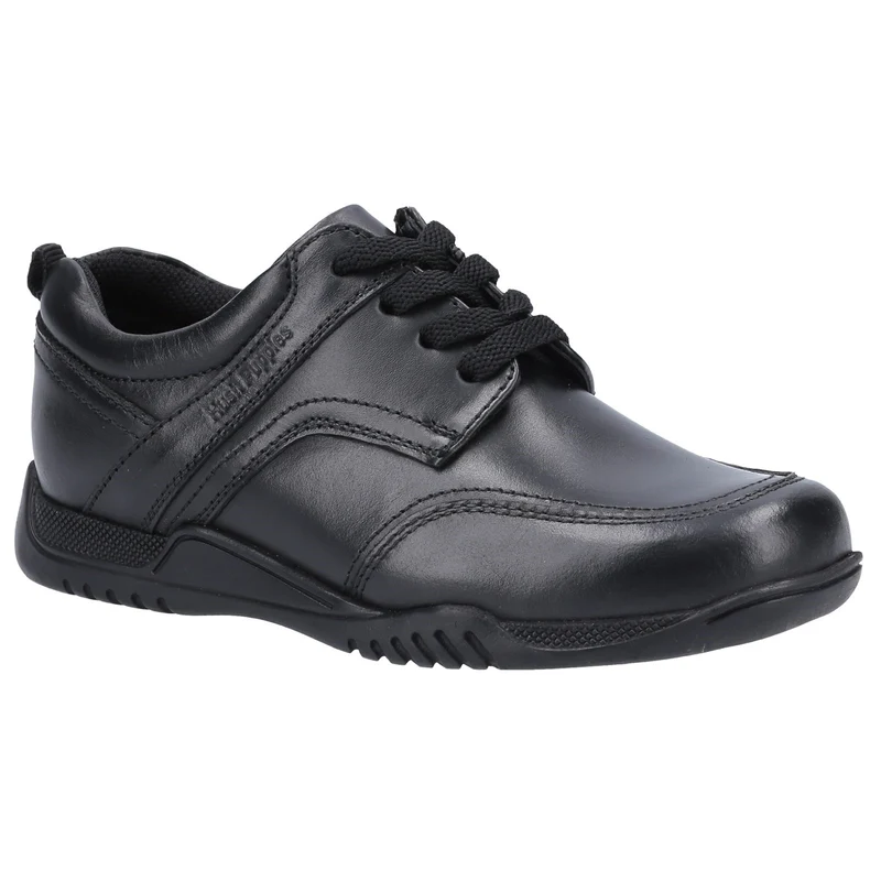 Hush Puppies Harvey Leder-Schulschuhe für Jungen – Schwarz