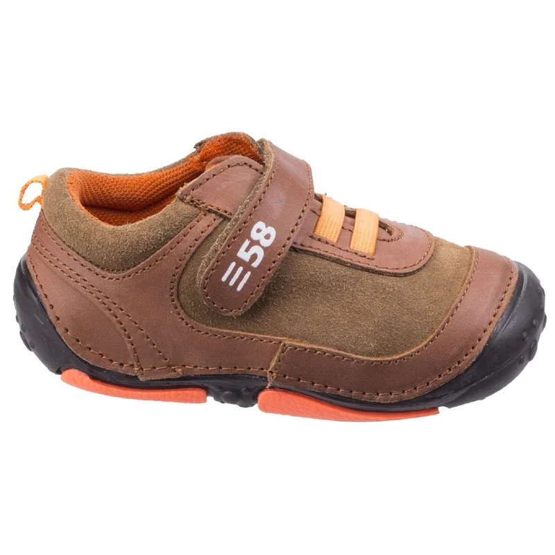 Hush Puppies Kleinkinder-Turnschuhe „Harry Touch Fastening“ für Jungen – Braun