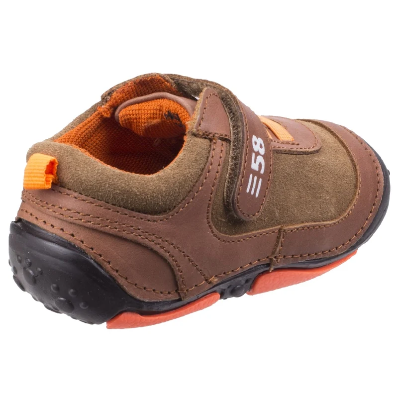 Hush Puppies Kleinkinder-Turnschuhe „Harry Touch Fastening“ für Jungen – Braun