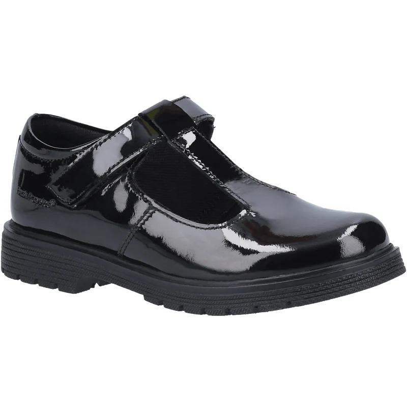 Hush Puppies Gracie Schulschuhe aus Lackleder für Mädchen – Schwarz