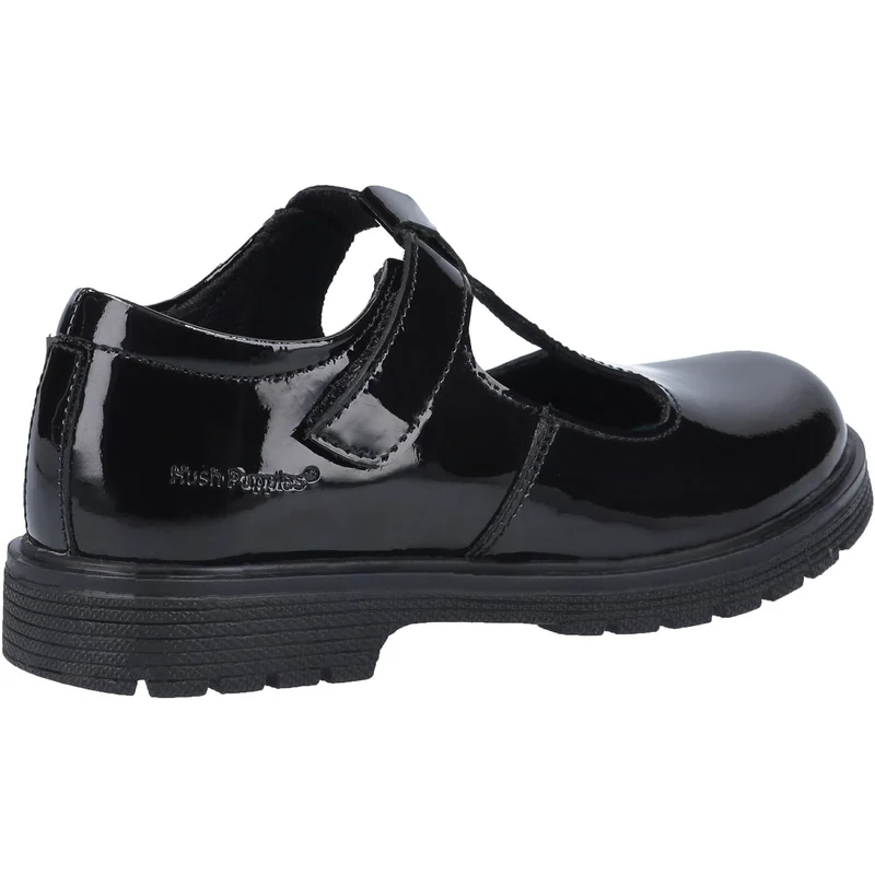 Hush Puppies Gracie Schulschuhe aus Lackleder für Mädchen – Schwarz