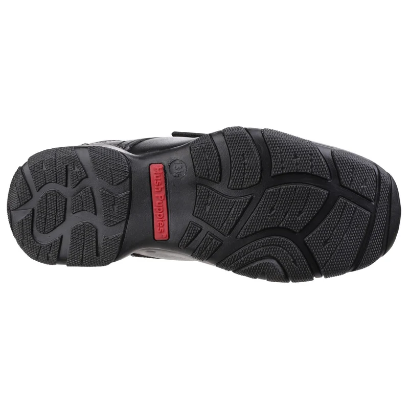 Hush Puppies Schulschuhe „Freddy 2“ aus Leder für Jungen – Schwarz